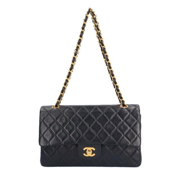 Navy Leather Chanel Shoulder Bag