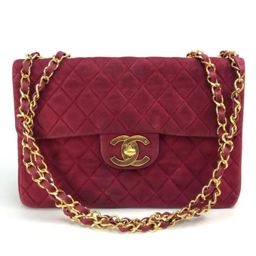 Red Leather Chanel Shoulder Bag