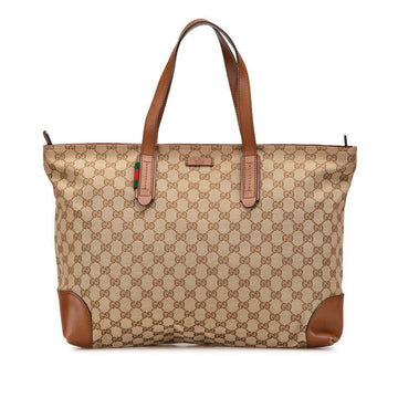 Gucci CS Canvas Sherry Line Tote Bag 308928