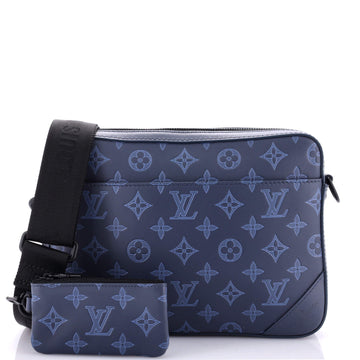 Duo Messenger Bag Monogram Shadow Leather