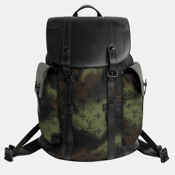 Black Leather Christopher PM Backpack