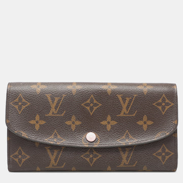 Louis Vuitton Monogram Canvas And Leather Emilie Continental Wallet