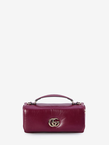 Women's Gg Milano Small Top Handle Bag in Red | 806016AAD5X