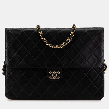 CC Quilted Lambskin Single Flap