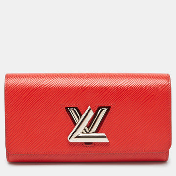 Louis Vuitton Coquelicot Epi Leather Twist Wallet