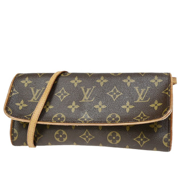 Louis Vuitton Pochette Twin  Canvas Clutch Bag
