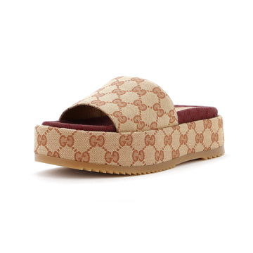 Women's Angelina Platform Slide Sandals EC Canvas