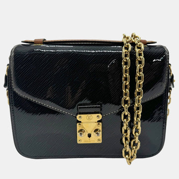 Black Shiny Epi Leather Mini Pochette Metis Shoulder Bag