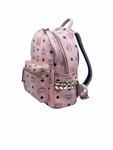 MCM Pink Leather Backpack
