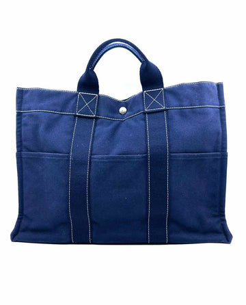 HERMES Navy Handbag