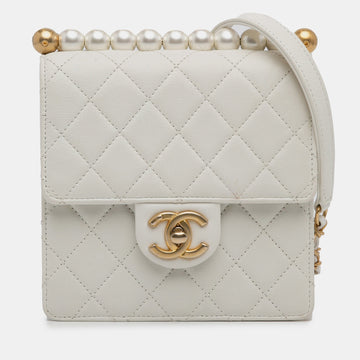 Small Chic Pearls Flap Bag
