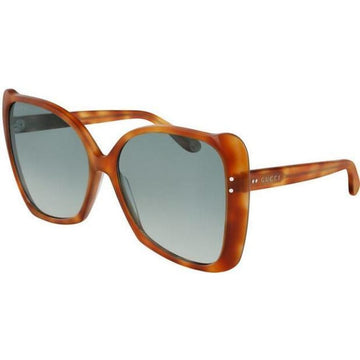 Gucci Green Gradient Havana Butterfly  Women's Sunglasses EC0471S-003