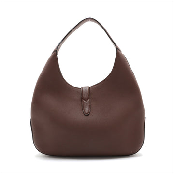 Gucci   Leather Shoulder Bag Brown 365458