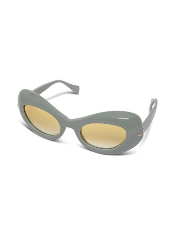 Gucci Women Sage Color Cat-Eye Sunglasses