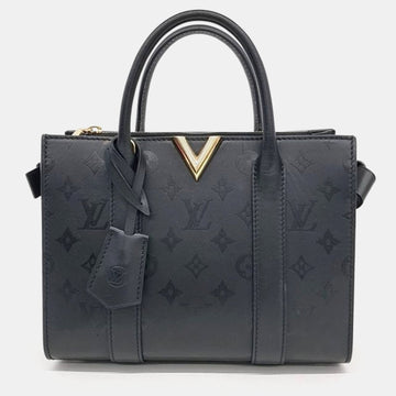 Black Leather BB Very Tote Bag