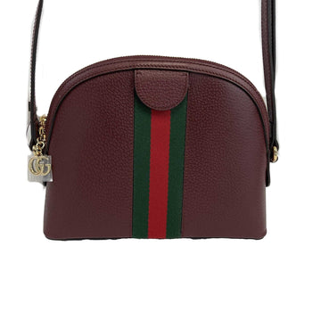 GUCCI - NEW Ophidia Small Shoulder Burgundy EC Leather Crossbody