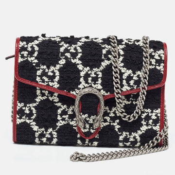 Gucci Tri Color EC Tweed And Leather Dionysus Wallet On Chain