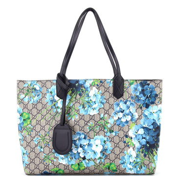 Reversible Tote Blooms EC Print Leather Medium