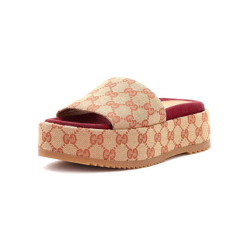 Women's Angelina Platform Slide Sandals EC Canvas