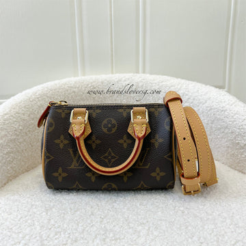 LV Nano Speedy in Monogram Canvas GHW