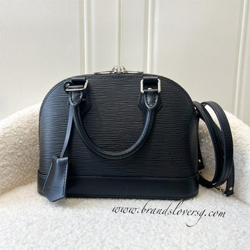 LV Alma BB in Black Epi Leather SHW