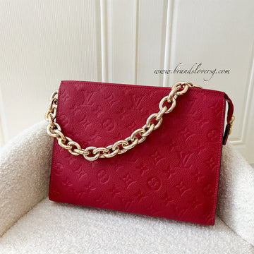 LV Toiletry 26 in Red Empriente Leather GHW