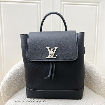 Louis Vuitton LV Lockme Backpack in Black Grained Calfskin and SHW