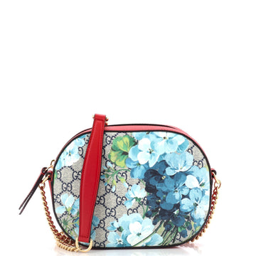 Chain Crossbody Bag Blooms Print EC Coated Canvas Mini