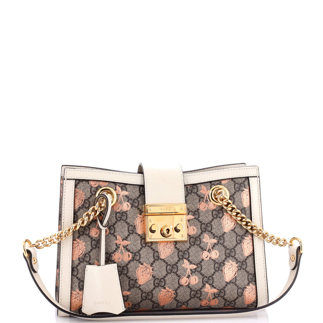 Padlock Chain Tote Printed EC Coated Canvas Small