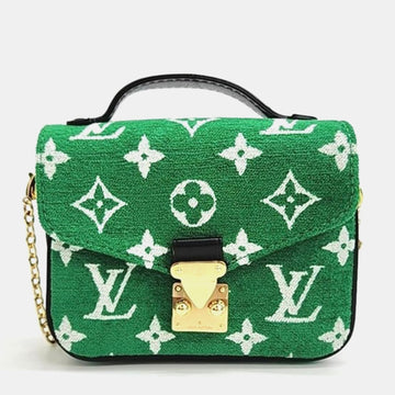 Green Jacquard Metis Micro Crossbody Bag