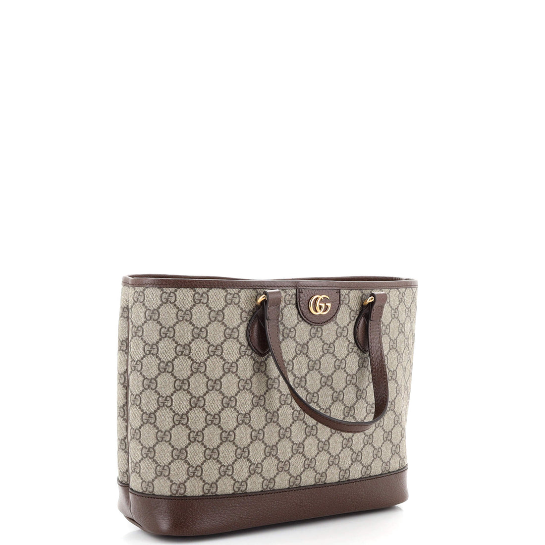Ophidia Top Handle Shopping Tote EC Coated Canvas and Leather Mini