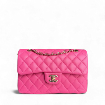 Chanel Classic Flap Small - Caviar Quilted Hot Pink Gold Hardware Series 30
