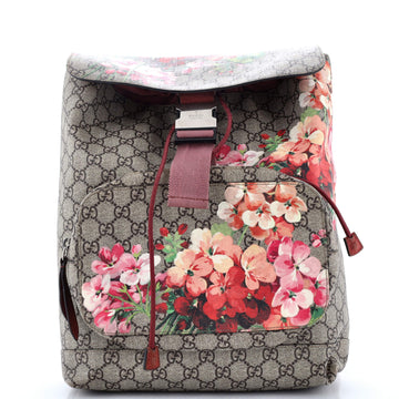 Buckle Backpack Blooms Print EC Coated Canvas Medium