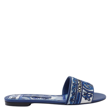 Dolce&Gabbana Women Embroidered Logo Slides