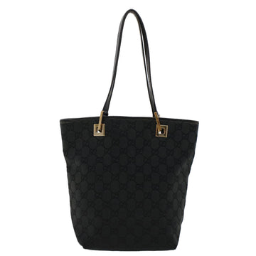 GUCCI EC Canvas Shoulder Bag Black 0021099 002058  ep1111