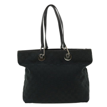 GUCCI EC Canvas Shoulder Bag Black 140274  ep717