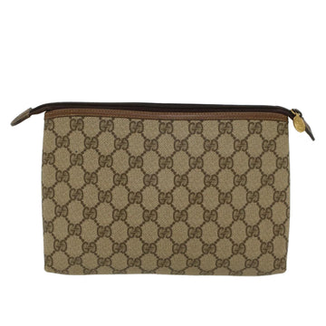 GUCCI EC Canvas Clutch Bag PVC Leather Beige 0141156088 4021  ep901