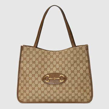 Gucci Horsebit 1955 tote bag in Original CS/brown