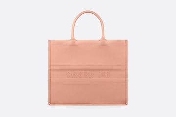 Christian Dior Book Tote Rose Des Vents Calfskin