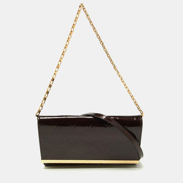 Amarante Monogram Vernis Ana Clutch Bag