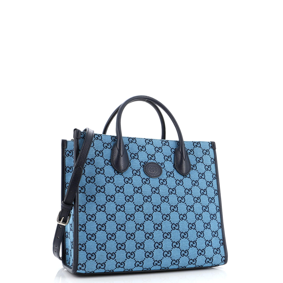 Structured Top Handle Open Tote EC Canvas Small