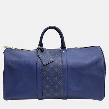 Blue Canvas Taigarama Keepall 50 Tote Bag
