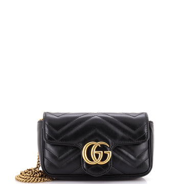 EC Marmont Flap Bag Matelasse Leather Super Mini