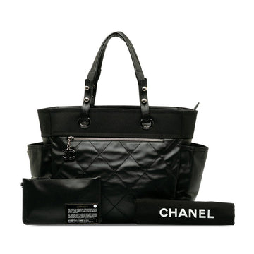 CHANEL COCOMARK PARIBIARITZ GM Tote BAG BLACK PVC LINKS LEADER LADY CHANEL SHOPPING MARKET SHOPPING CHANEL