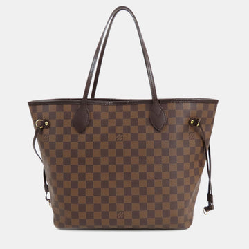 Brown Damier Ebene Canvas Neverfull MM Tote Bag