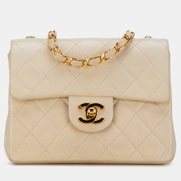 Mini Square Classic Lambskin Single Flap Bag