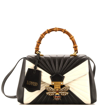 Queen Margaret Top Handle Bag Quilted Leather Medium