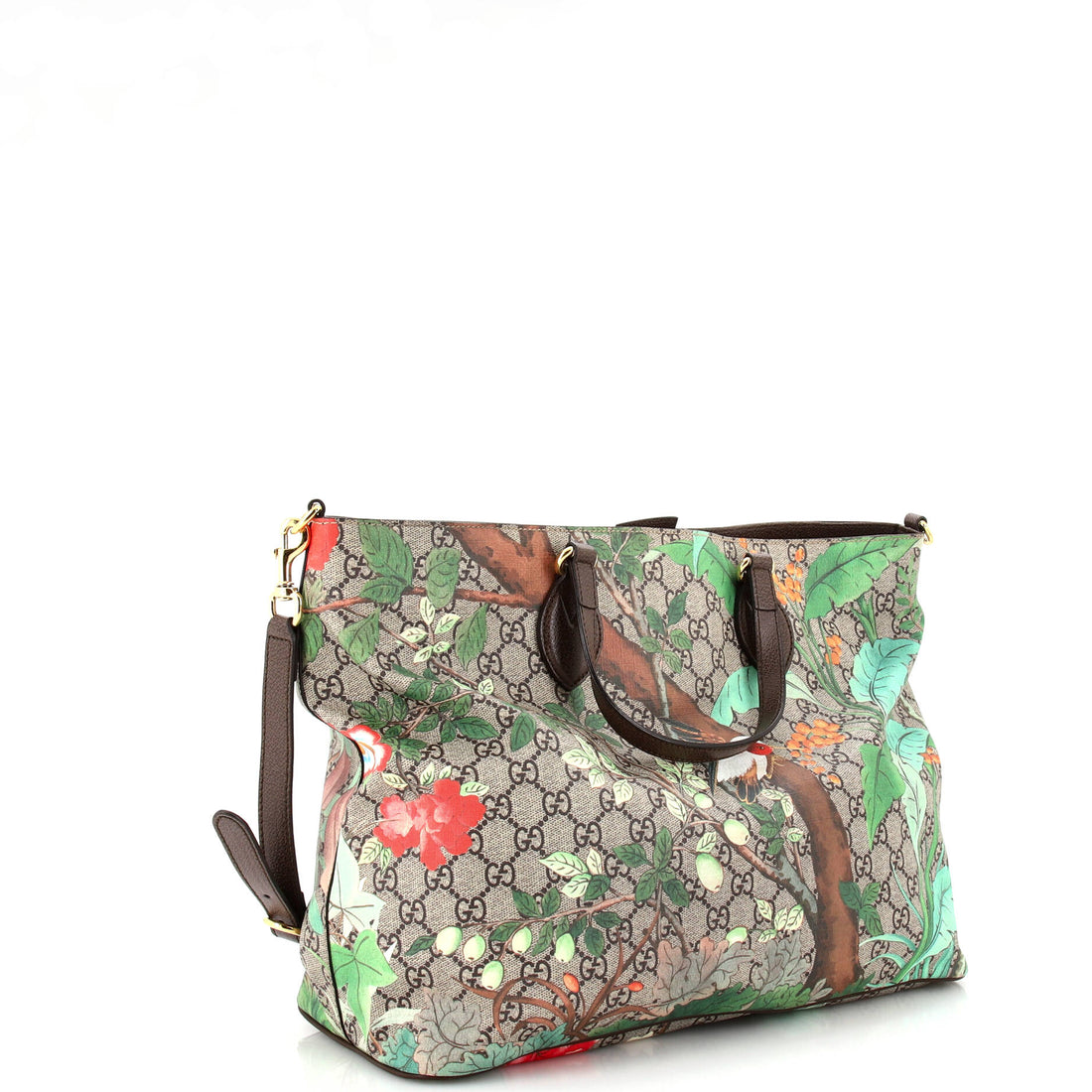 Convertible Soft Tote Tian Print EC Coated Canvas Medium