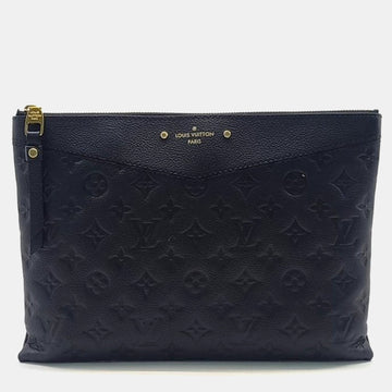 Black Monogram Empriente Leather Daily Clutch Bag