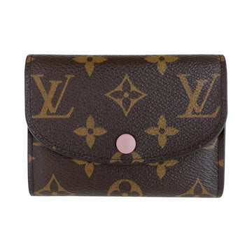 Louis Vuitton Monogram Rosalie Wallet Brown Pink